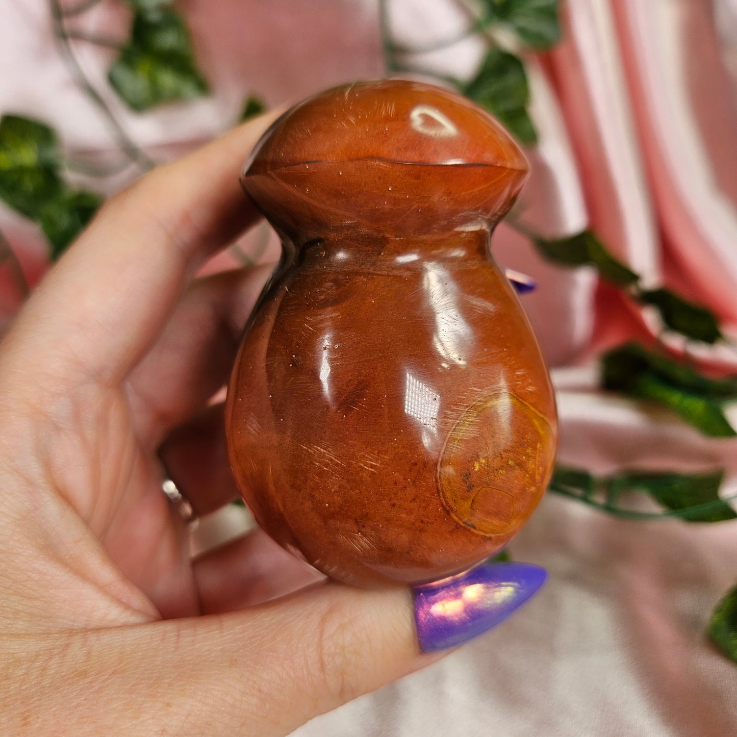 Polychrome jasper mushie 10A