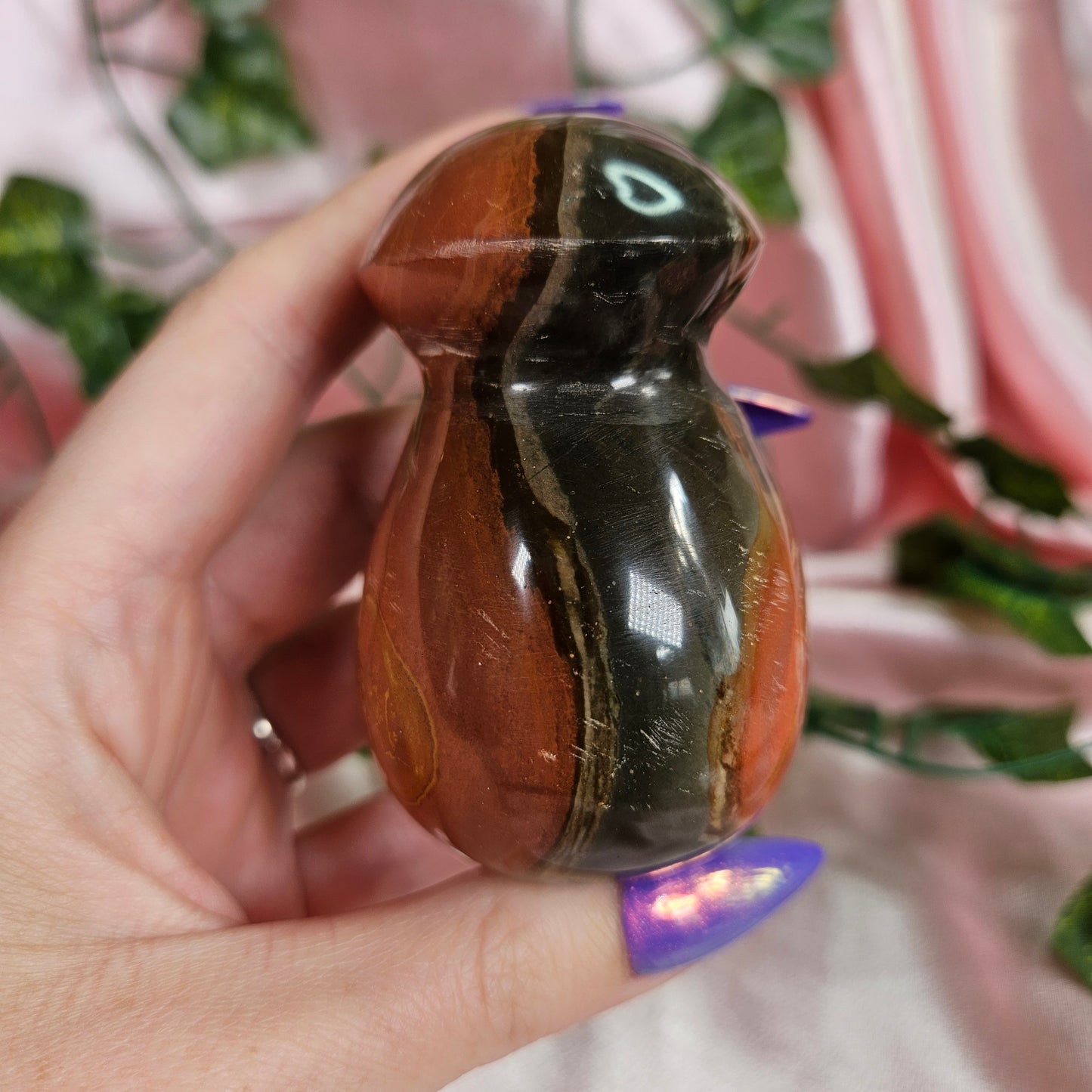 Polychrome jasper mushie 10A