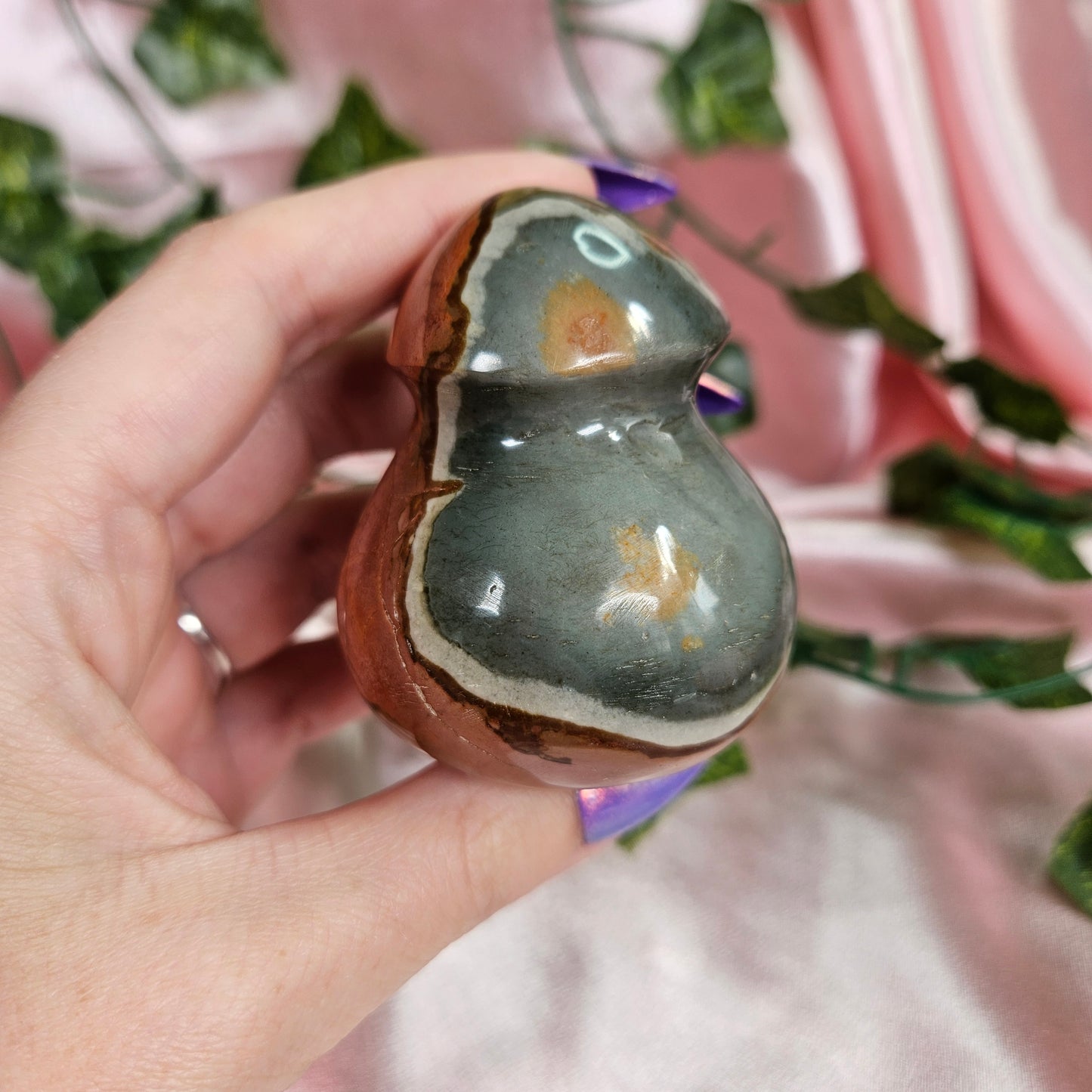 Polychrome jasper mushie 8C