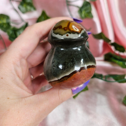 Polychrome jasper mushie 8C