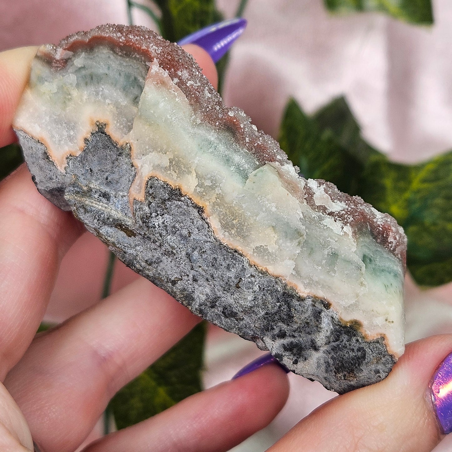 Rainbow amethyst cluster