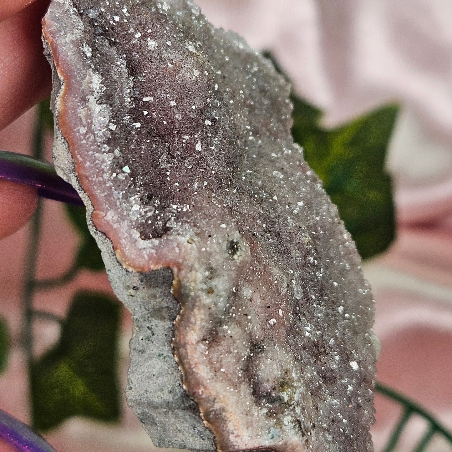Rainbow amethyst cluster