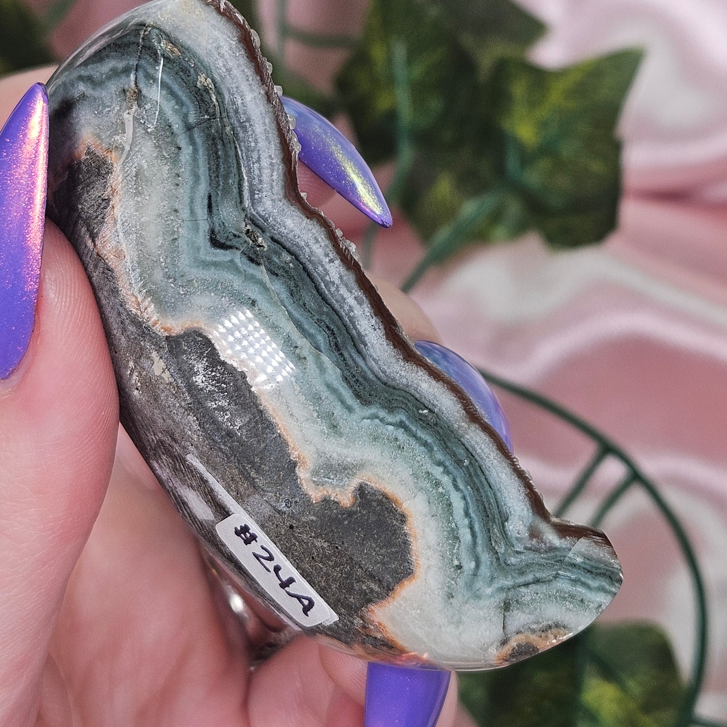 Rainbow amethyst moon cluster