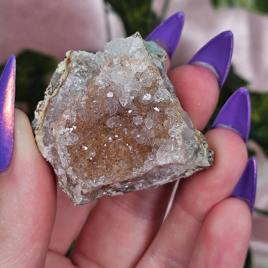 Rainbow amethyst cluster