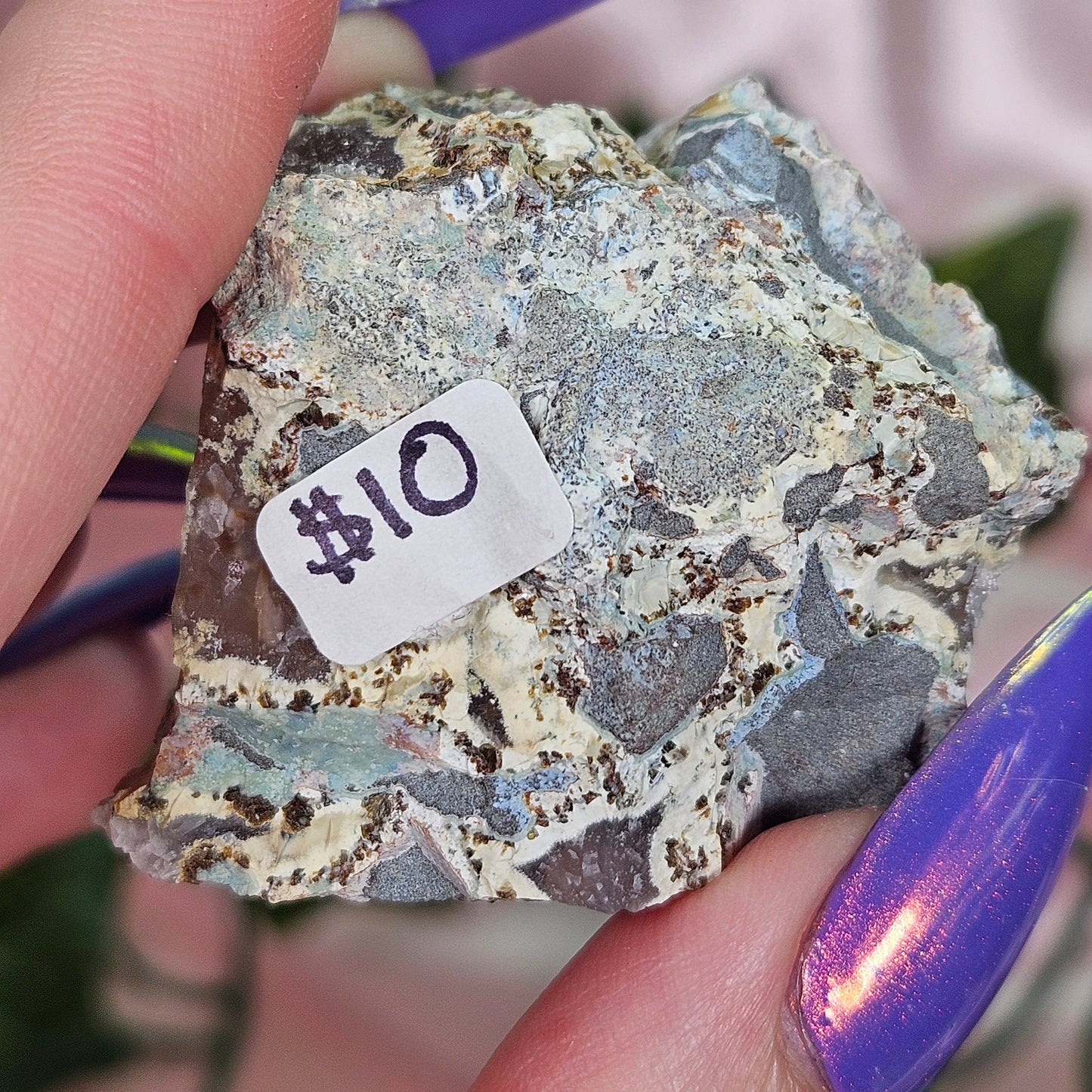 Rainbow amethyst cluster