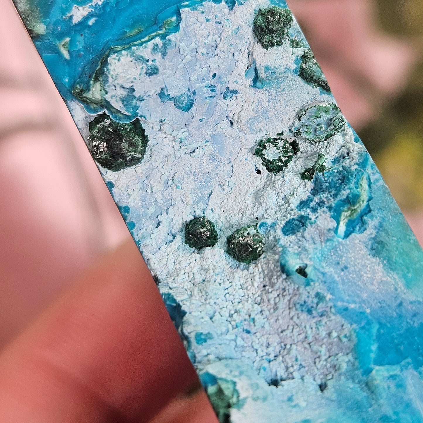 Chrysacolla/ malachite slab