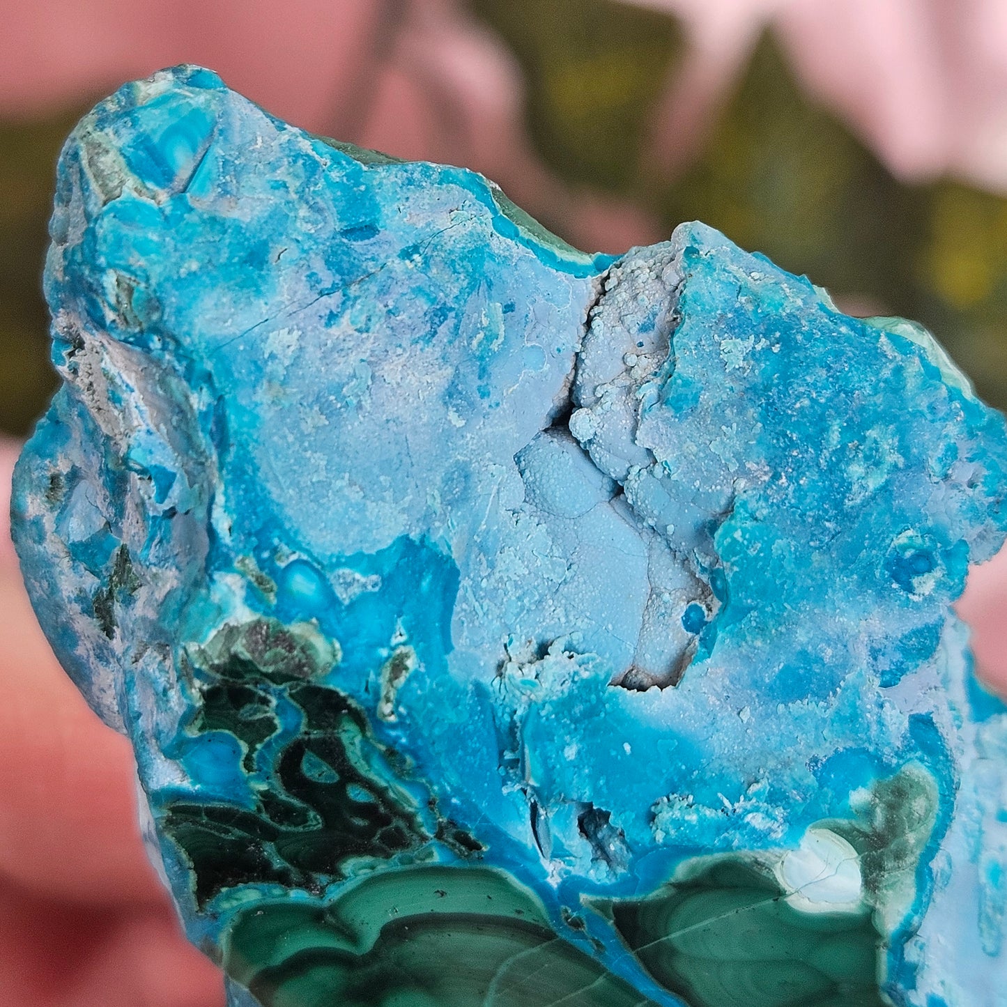 Chrysacolla/ malachite slab