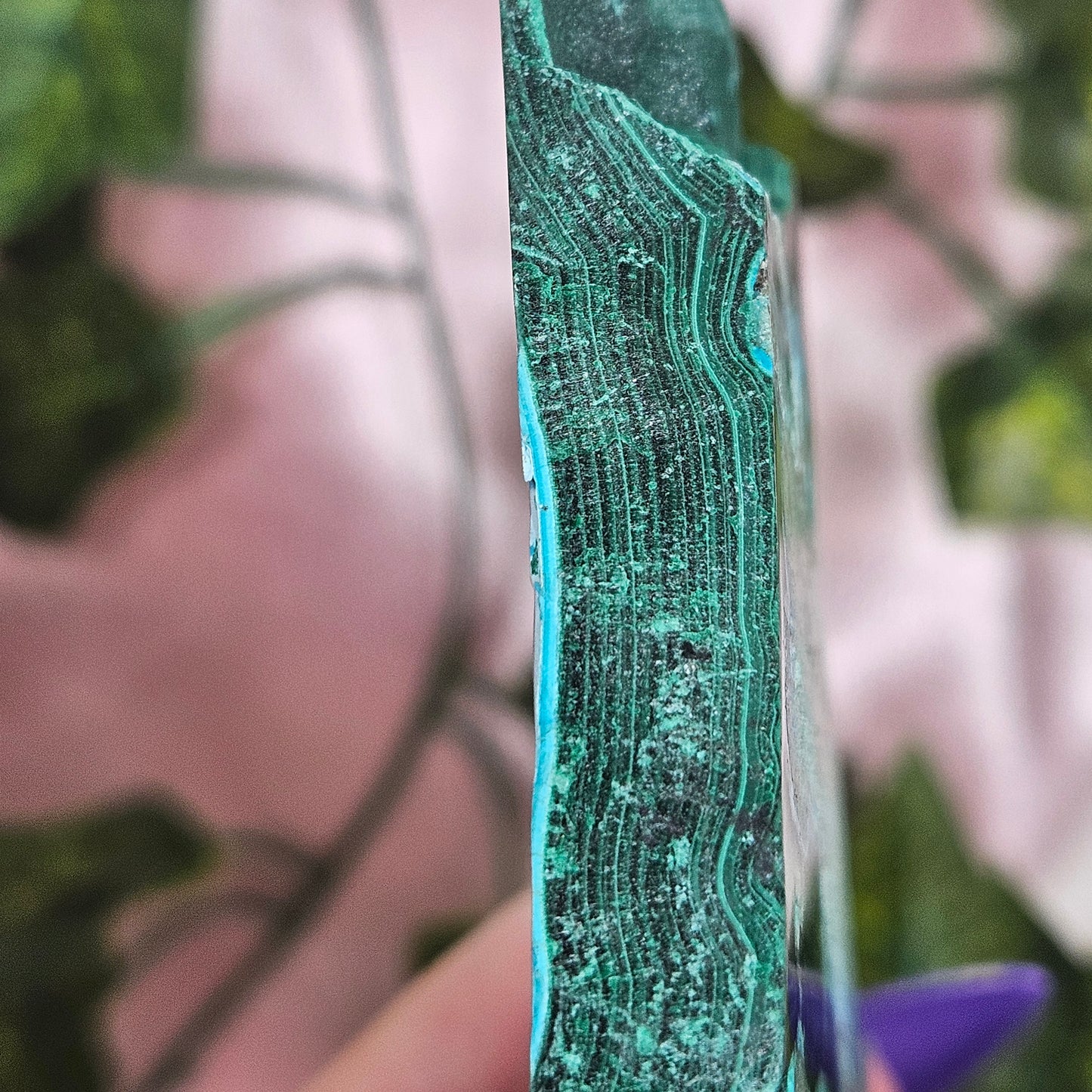 Chrysacolla/ malachite slab