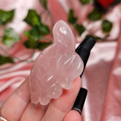 Rose quartz turtle