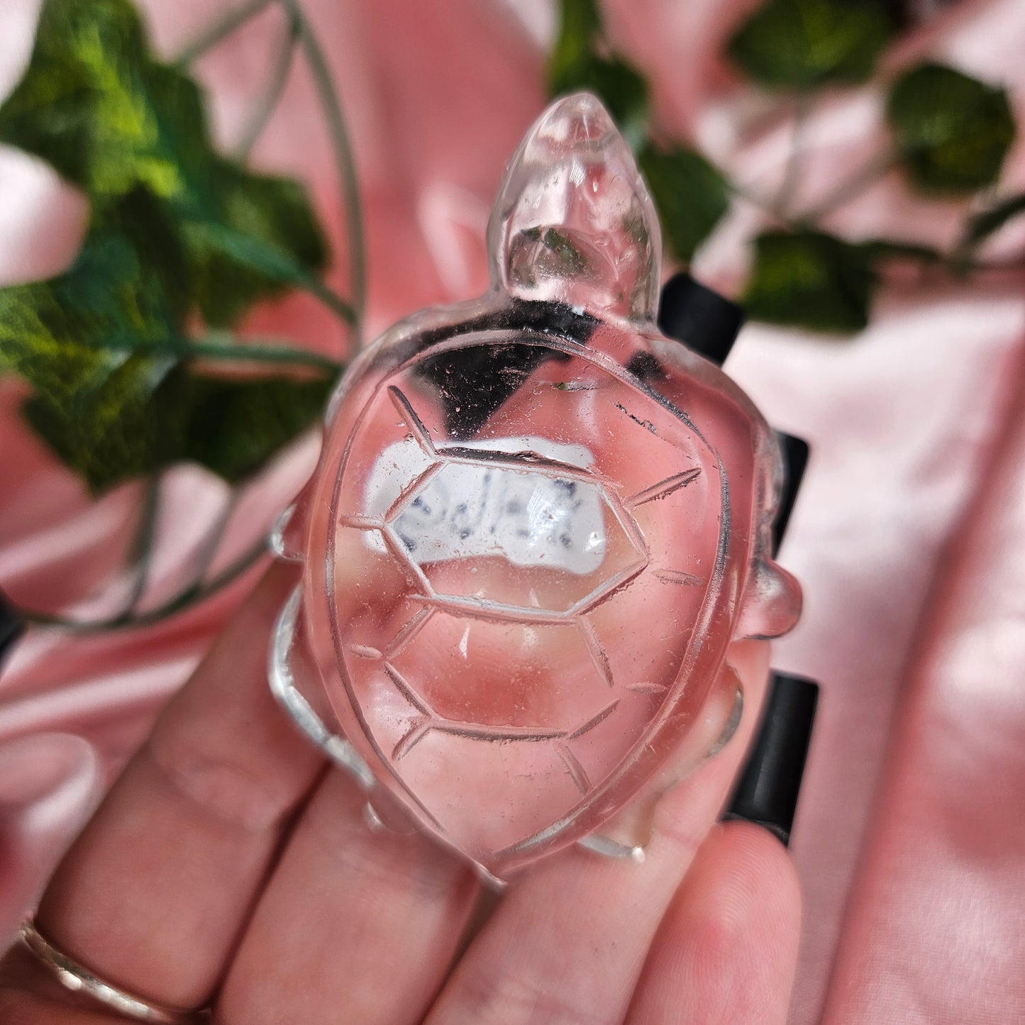 Clear quartz turtle