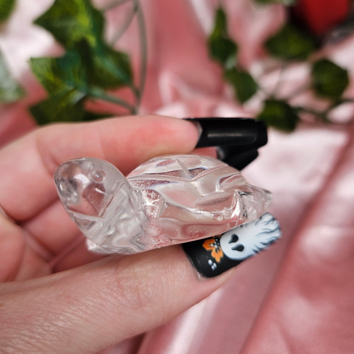 Clear quartz turtle