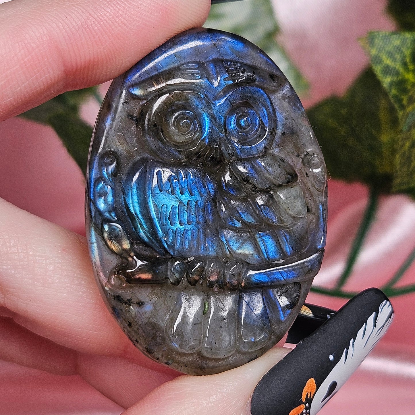 Labradorite owl