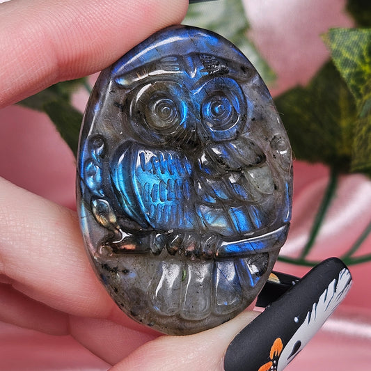 Labradorite owl