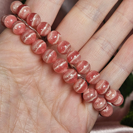 High quality rhodochrosite 8mm bracelet