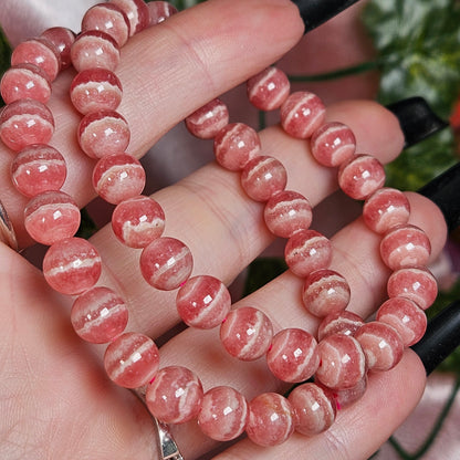 High quality rhodochrosite 8mm bracelet