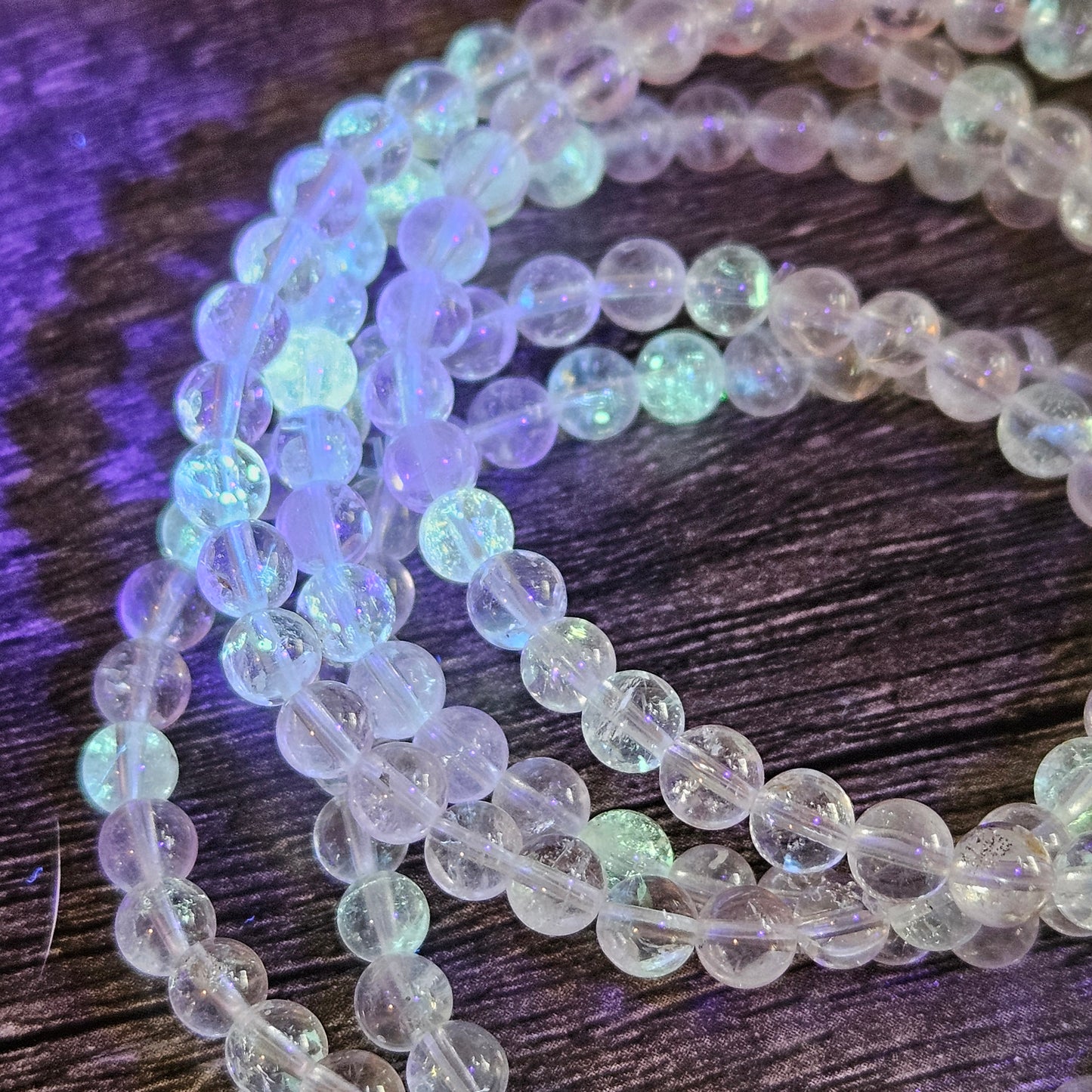 Petroleum quartz 5mm bracelet