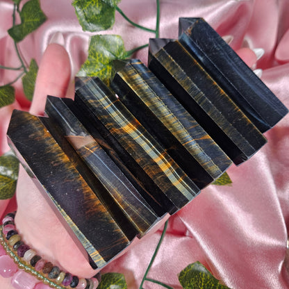Blue tiger eye tower