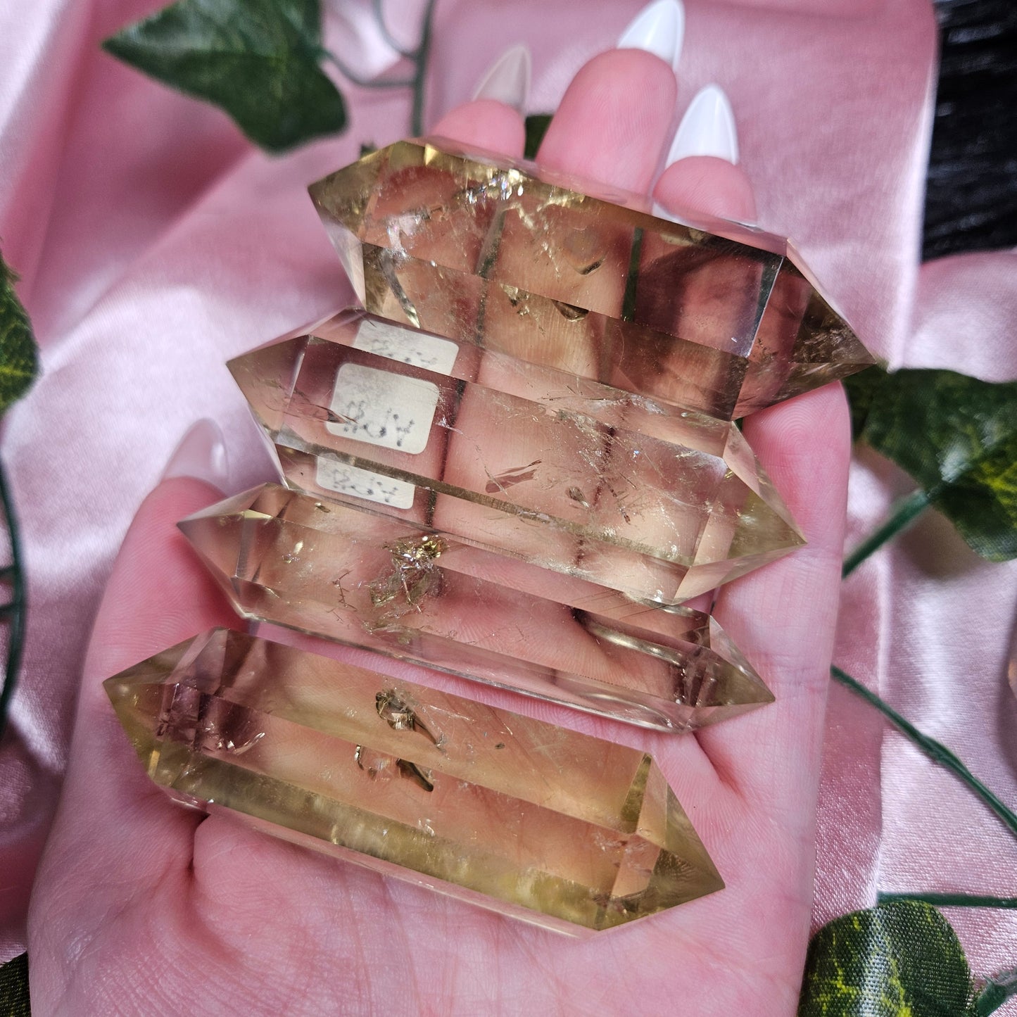 Citrine double point