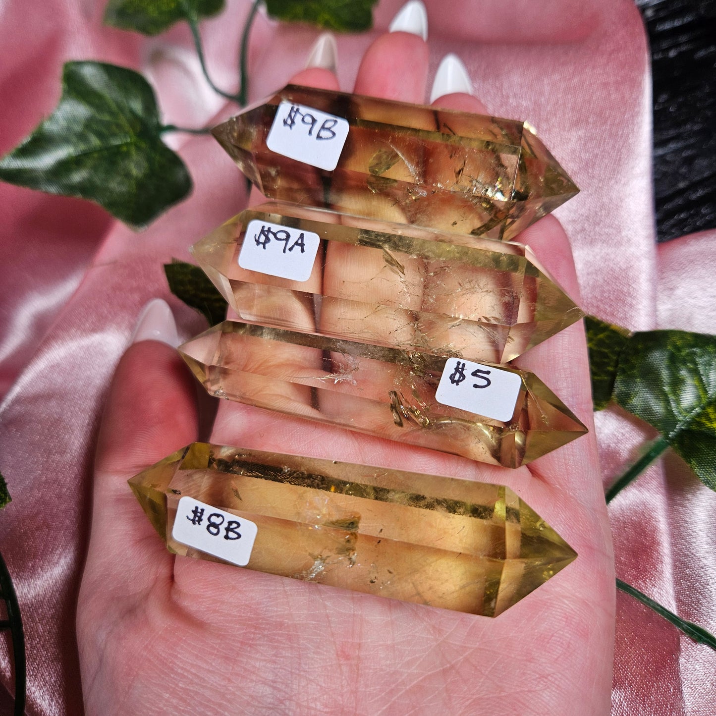 Citrine double point