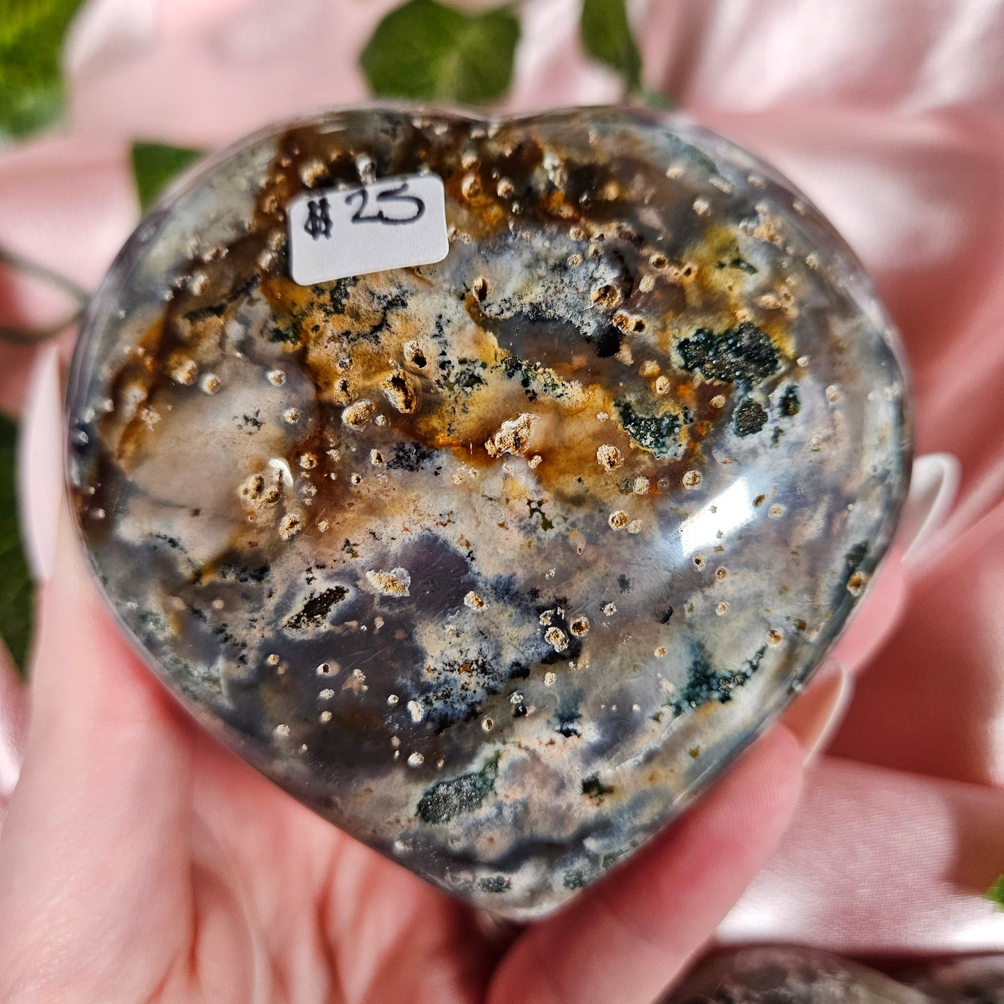 Ocean jasper heart