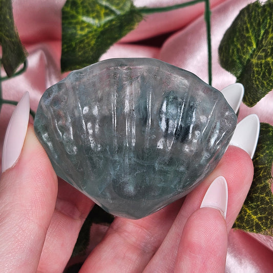 Flourite shell with mini sphere