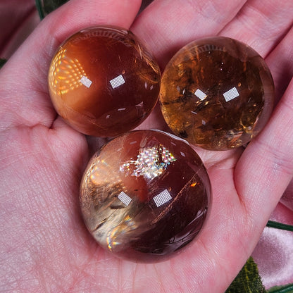 High quality natural citrine sphere