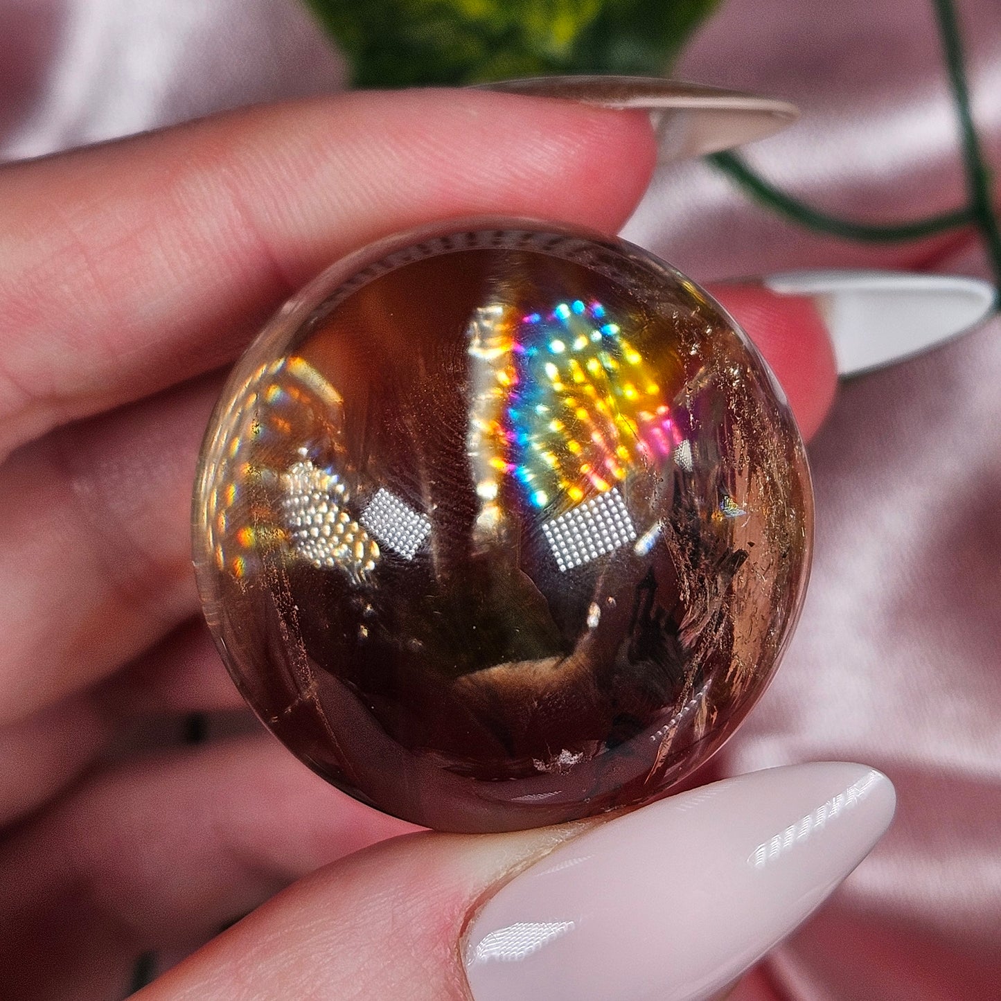 High quality natural citrine sphere