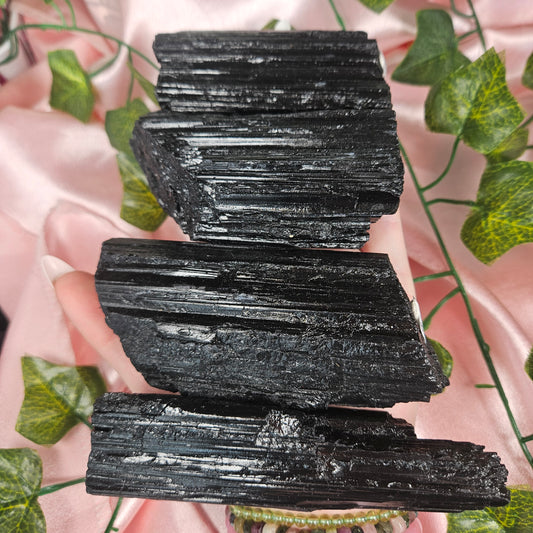 Raw black tourmaline
