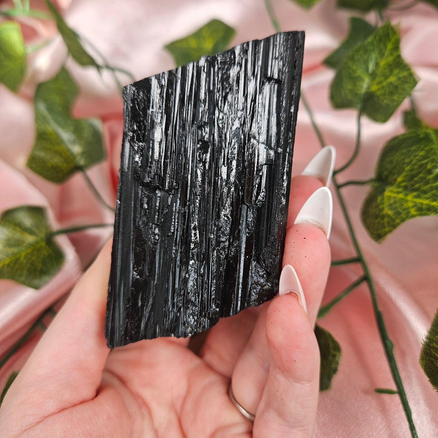 Raw black tourmaline