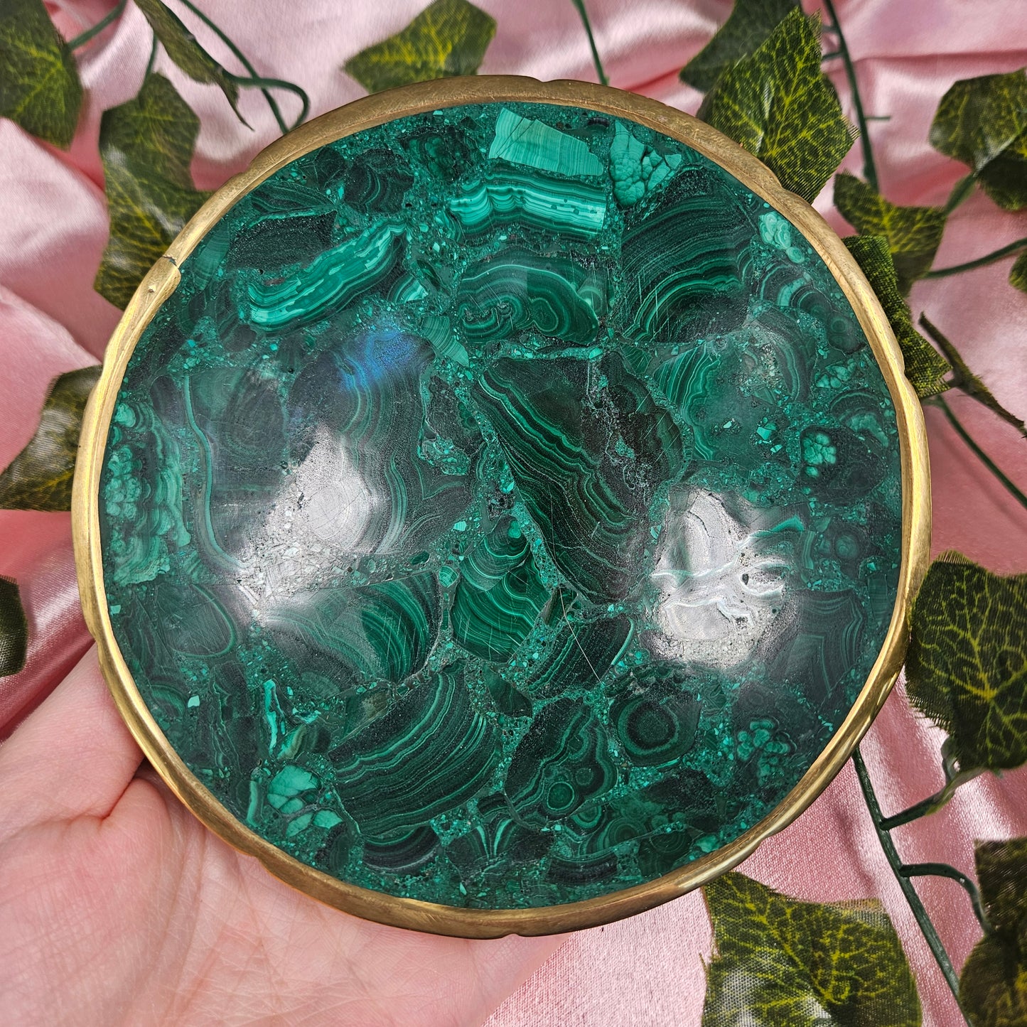 Malachite bowl
