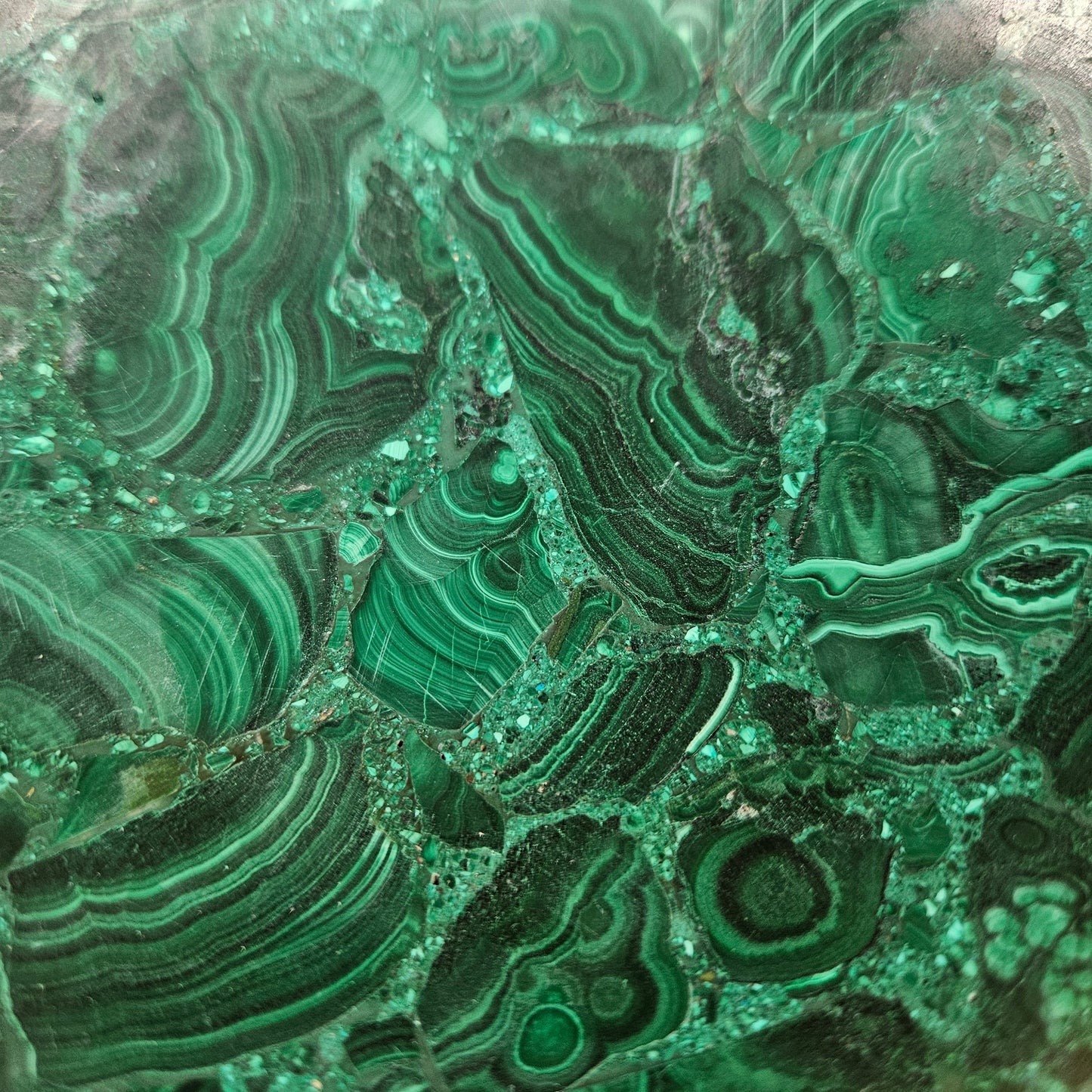 Malachite bowl