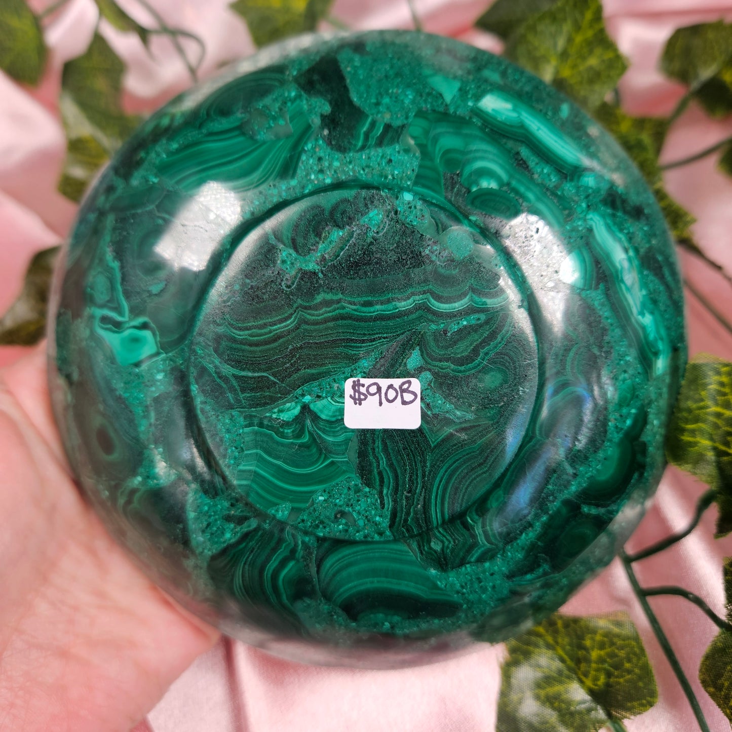 Malachite bowl
