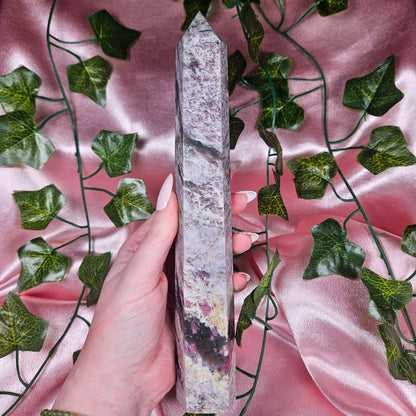 Pink tourmaline tower