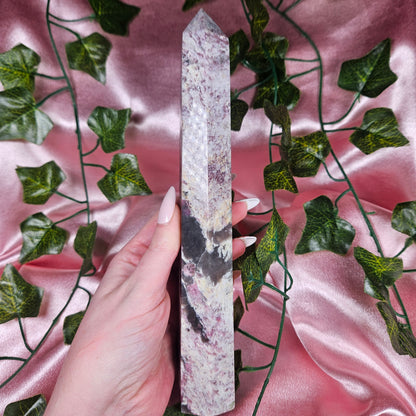 Pink tourmaline tower