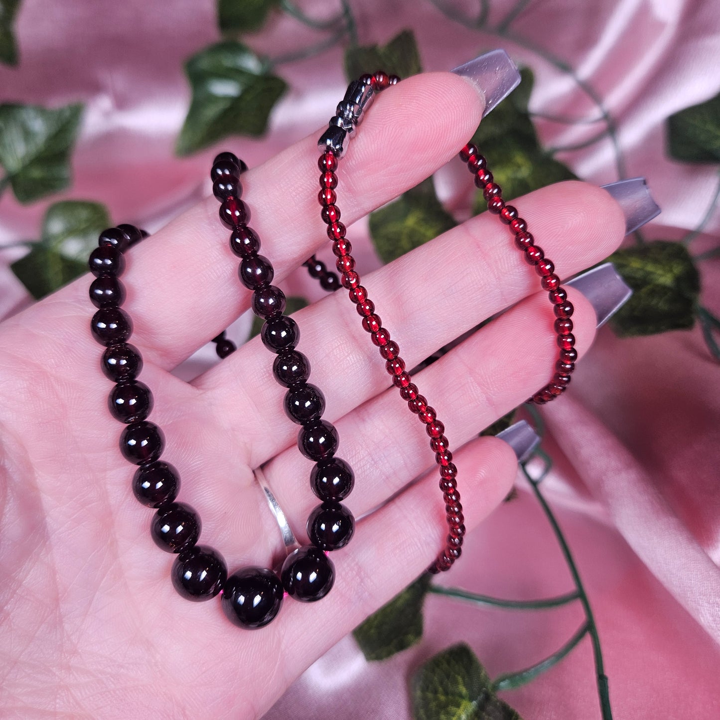 Garnet necklace