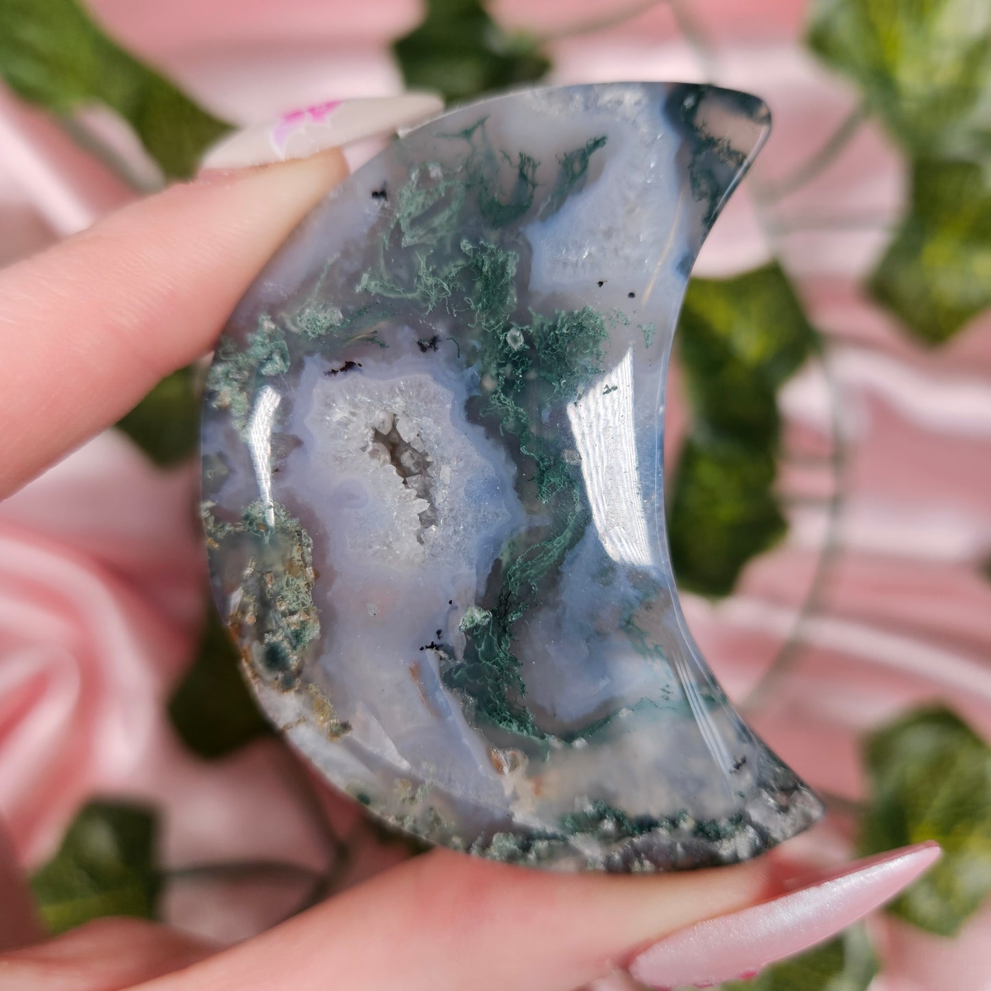 Moss agate moon 🌙