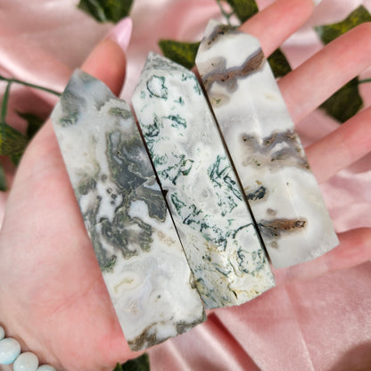 Moss agate tower
