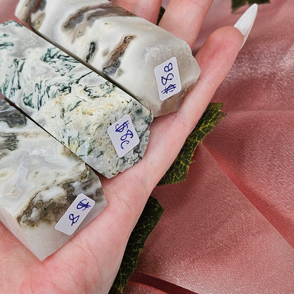 Moss agate tower