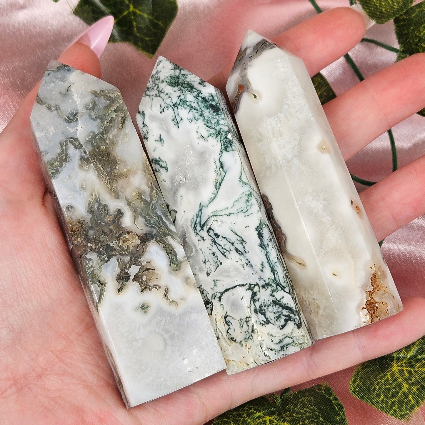 Moss agate tower