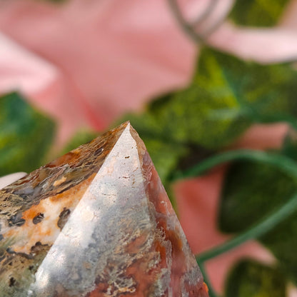 Moss agate/ Carnelian cupcake tower