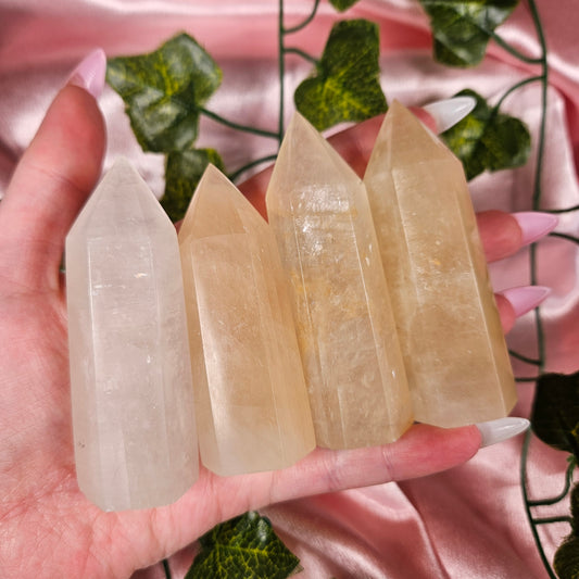 Honey calcite tower