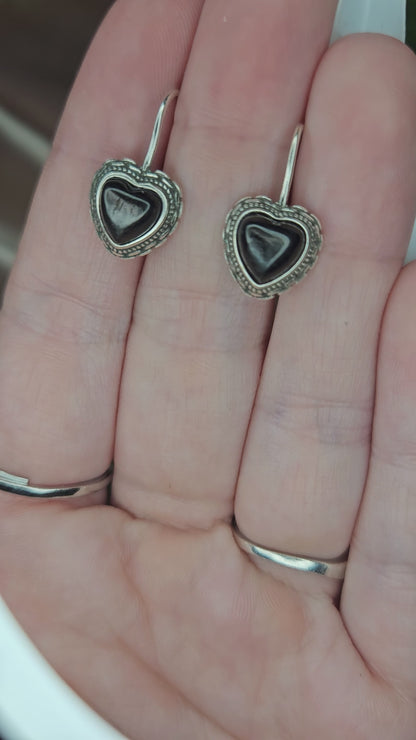 Hypersthene earrings