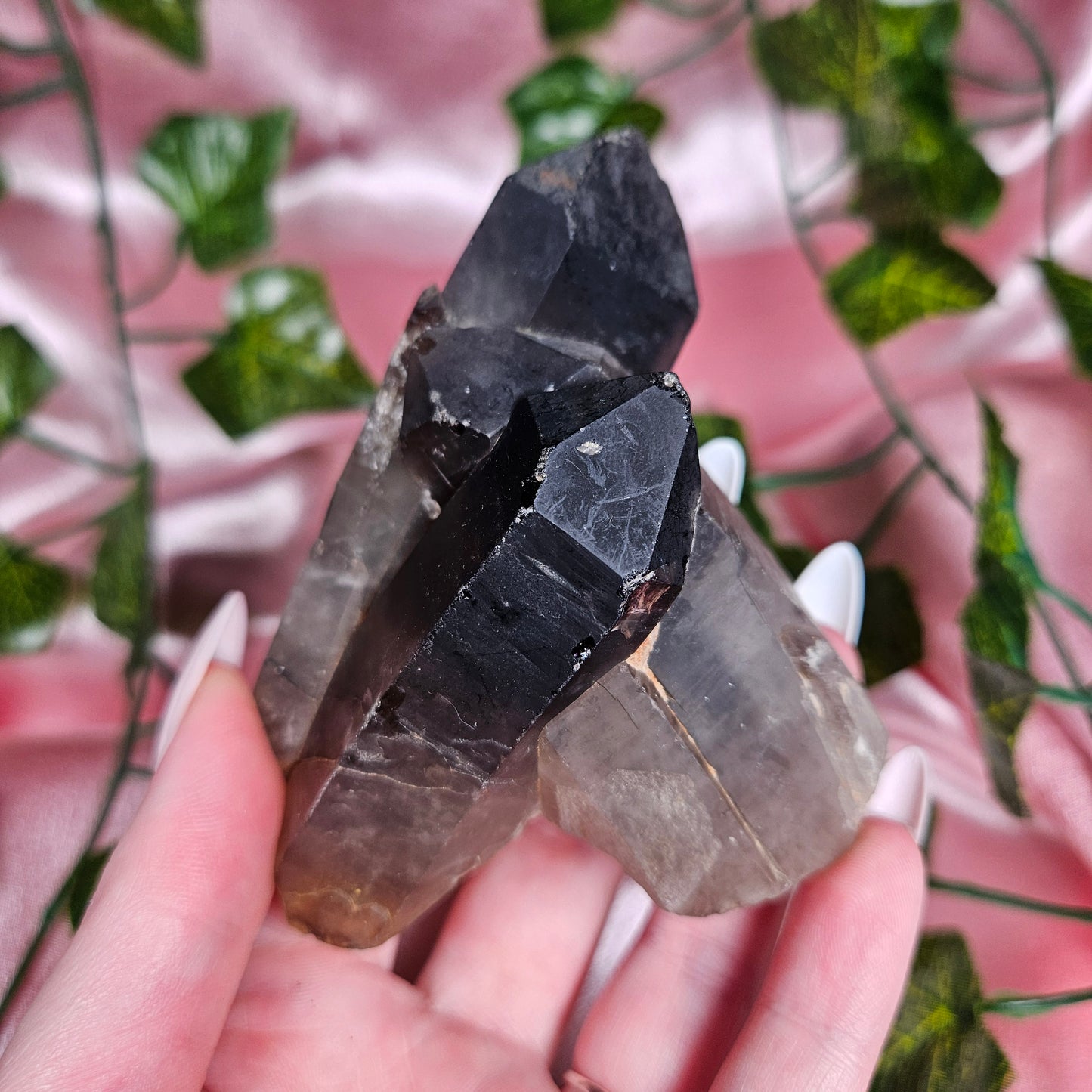 Smokey quartz cluster