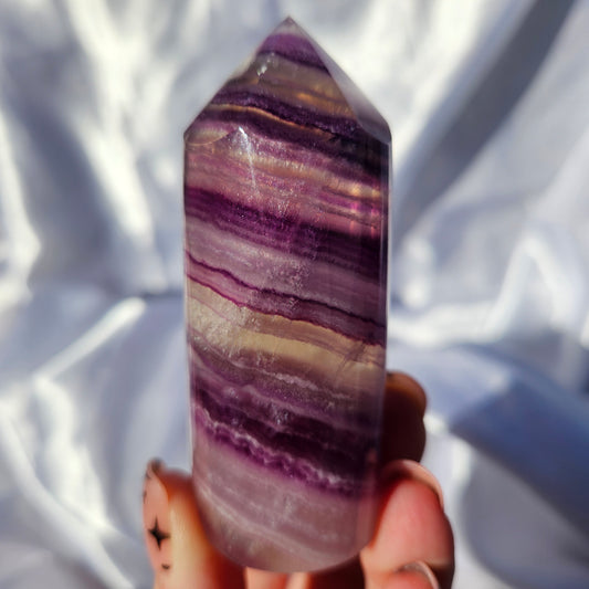 Fluorite cylinder tower