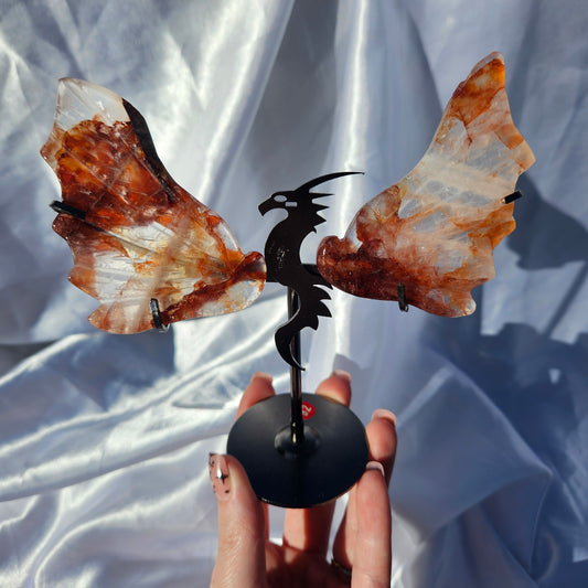 Fire quartz dragon wings