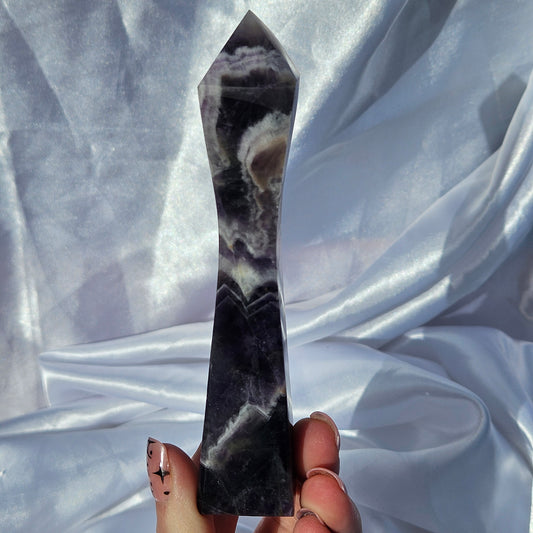 Dream amethyst hourglass tower