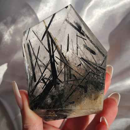 Tourmaline in quartz Freeform