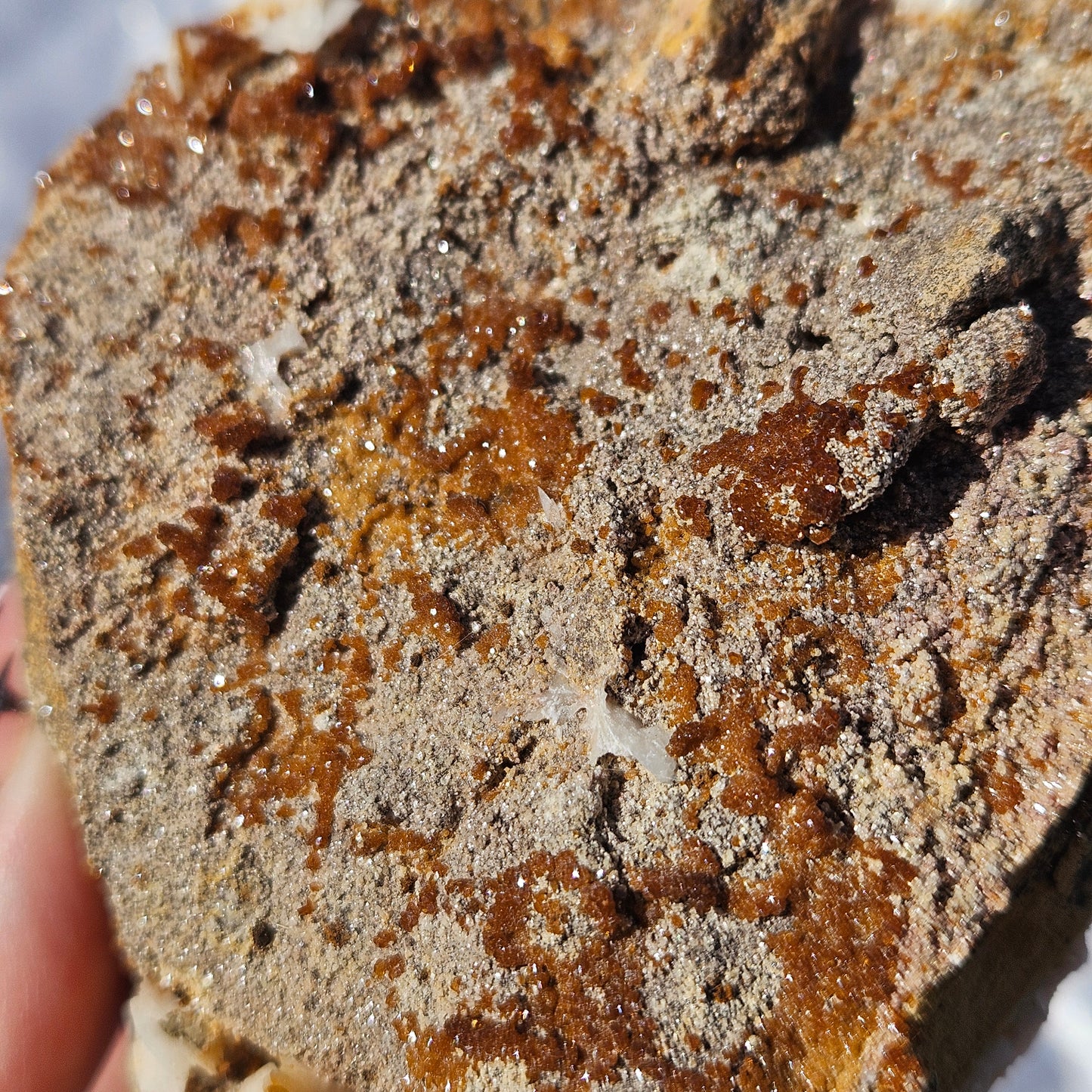 vanadinite and stillbite specimen