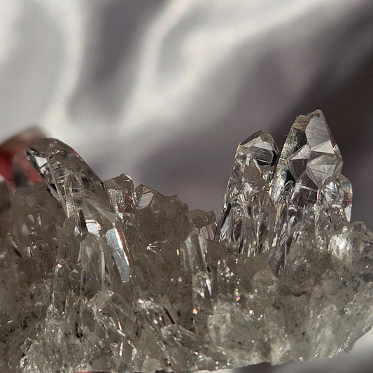 High quality clear quartz cluster