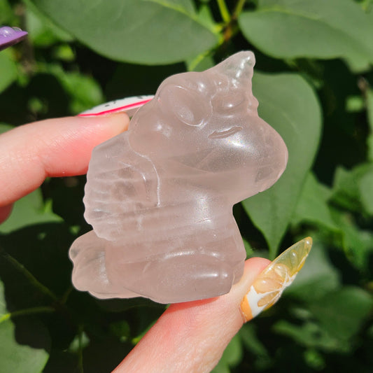 Rose Quartz unicorn